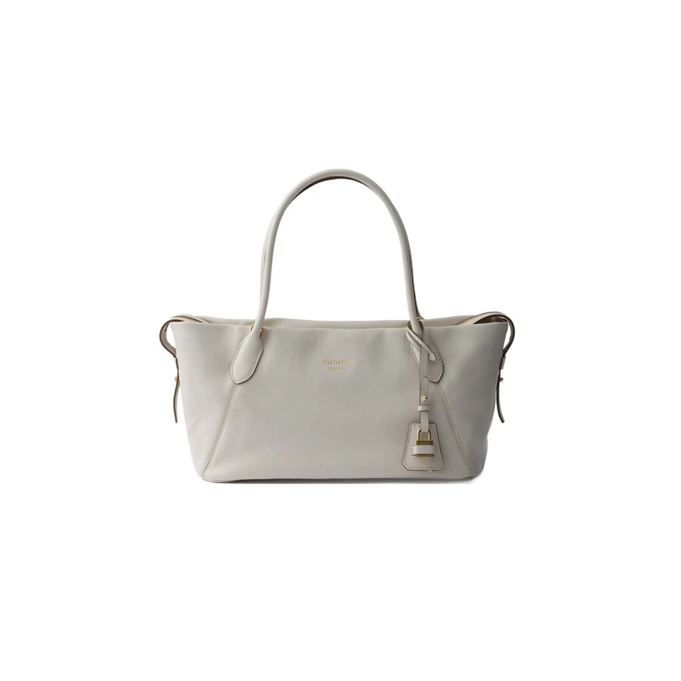 PRADA OUVERT LARGE LEATHER TOTE BAG 1BG661 (32*18.5*13cm)